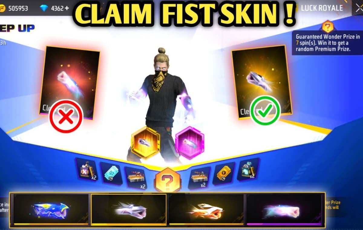 Free Fire Step-Up Event Unleashes Ultimate Achiever Fist Skin with Rising Spin Costs
