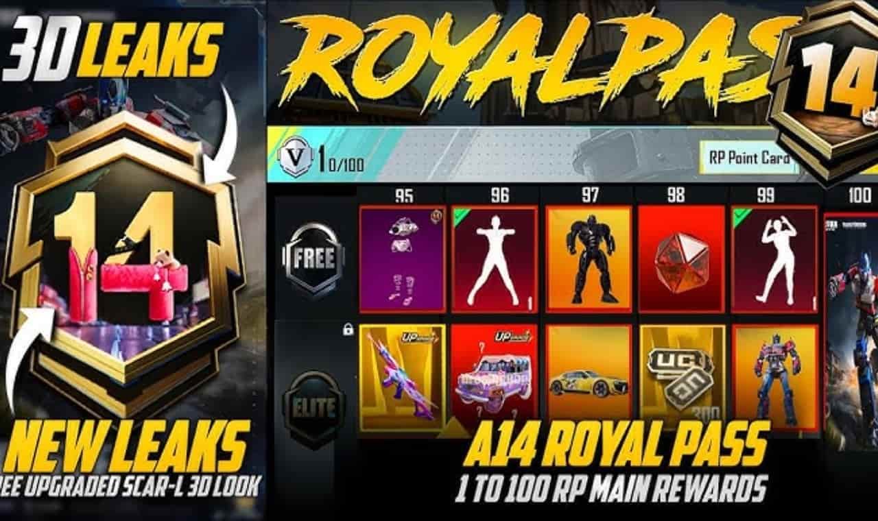 PUBG Mobile A14 Royale Pass