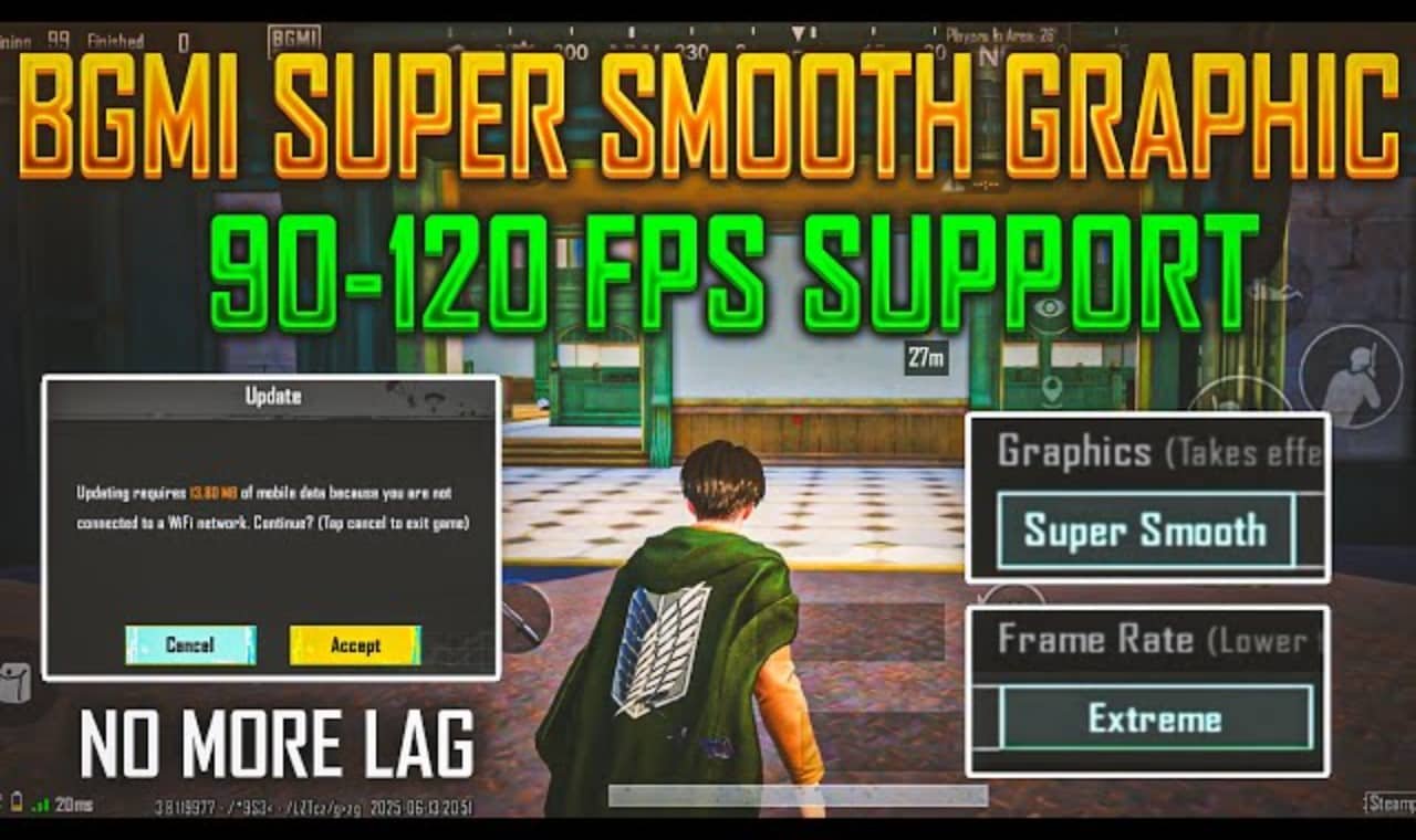 BGMI 3.9 Super Smooth Graphics Update Brings Up to 120 FPS for Ultra Fluid Gameplay