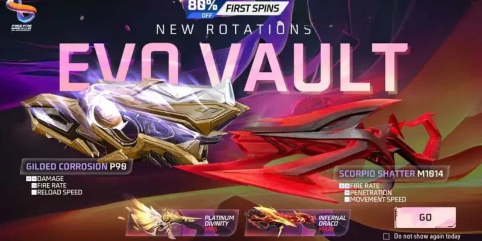 How to Get P90 Gilded Corrosion Skin in Free Fire MAX July 2025 Evo Vault